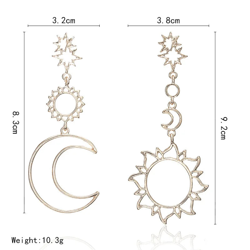 Sun Moon Earrings