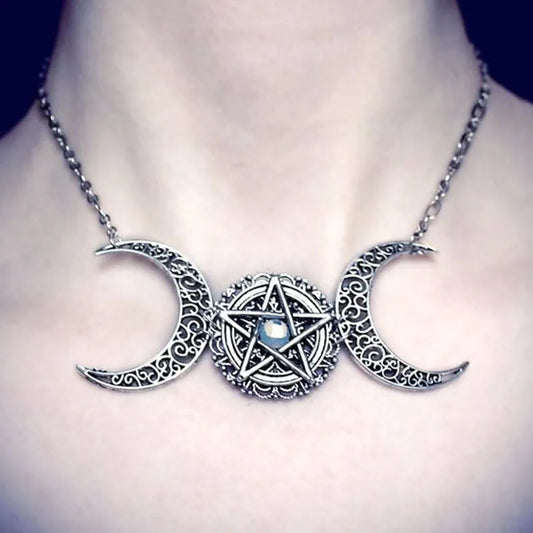 Triple Moon Necklace