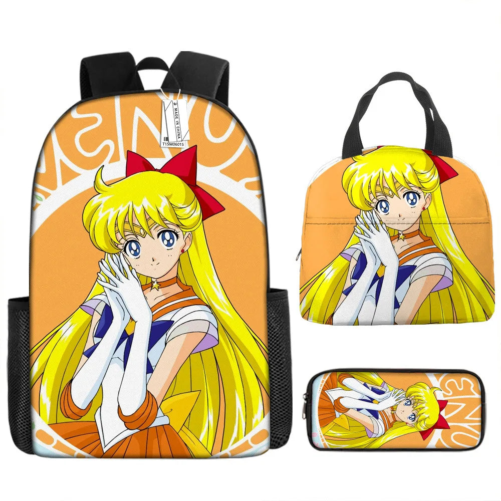 3PCS Sailor Moon Backpack Set