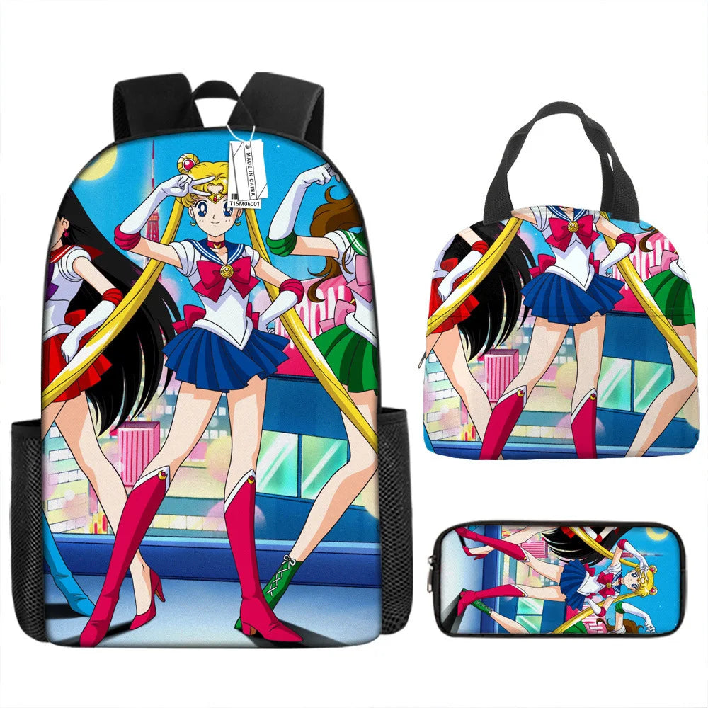 3PCS Sailor Moon Backpack Set