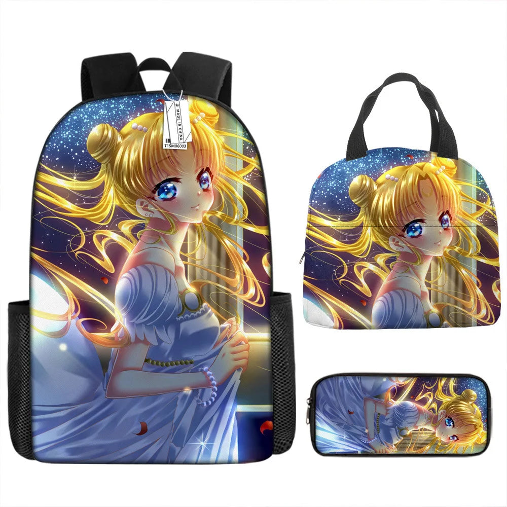 3PCS Sailor Moon Backpack Set