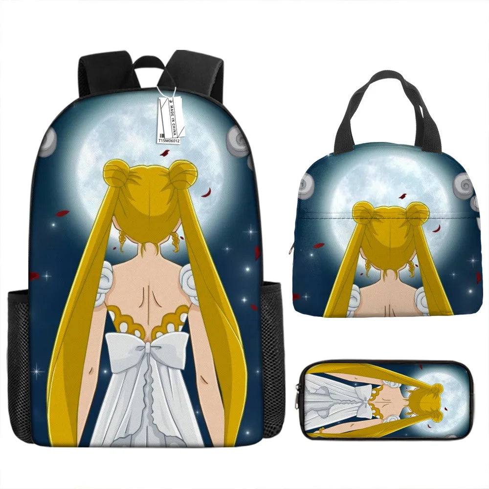 3PCS Sailor Moon Backpack Set