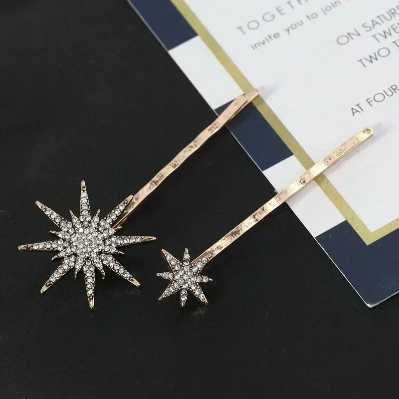 Crescent Moon Hairpins